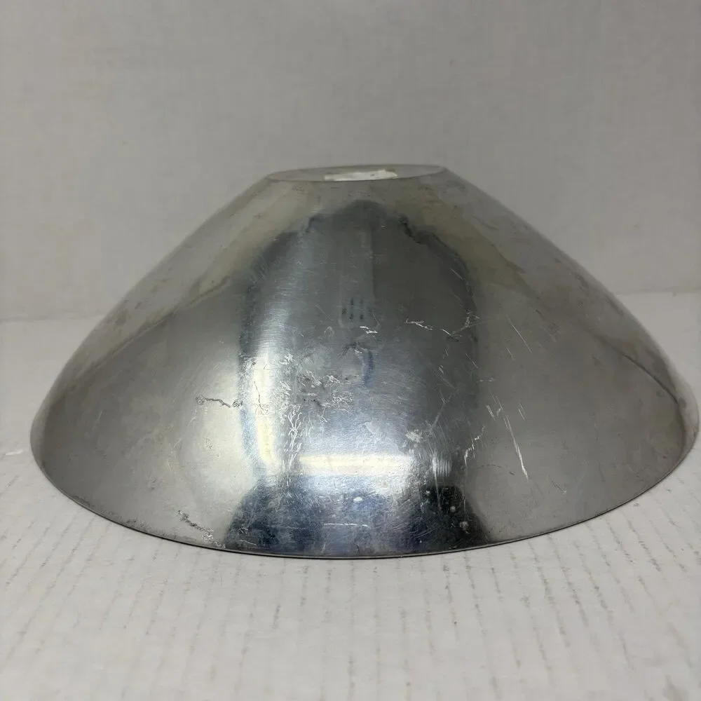 Vintage Designco Polished Aluminum Centerpiece Bowl Made In India MCM Art